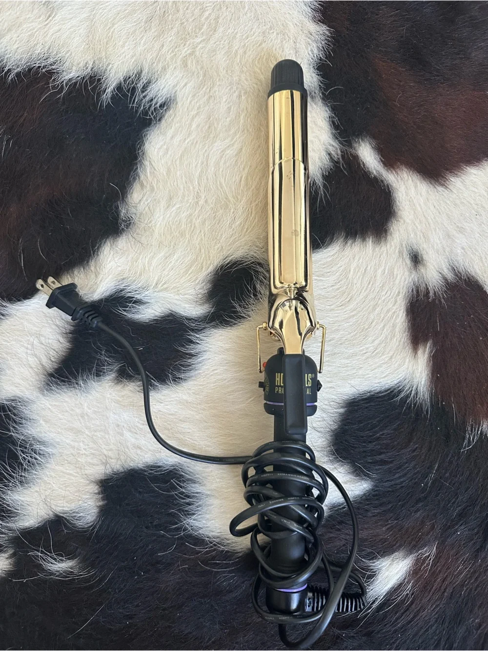 Hot Tools Professionals Gold Curling Iron with Black Handle